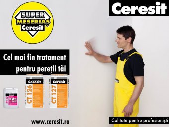 Produse Ceresit - Cel mai fin tratament pentru peretii tai