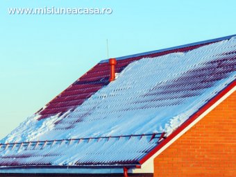 Invelitoare acoperis cu opritoare de zapada