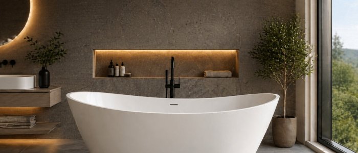 Tendinte in amenajarea baii moderne: de ce tot mai multi romani aleg cada freestanding