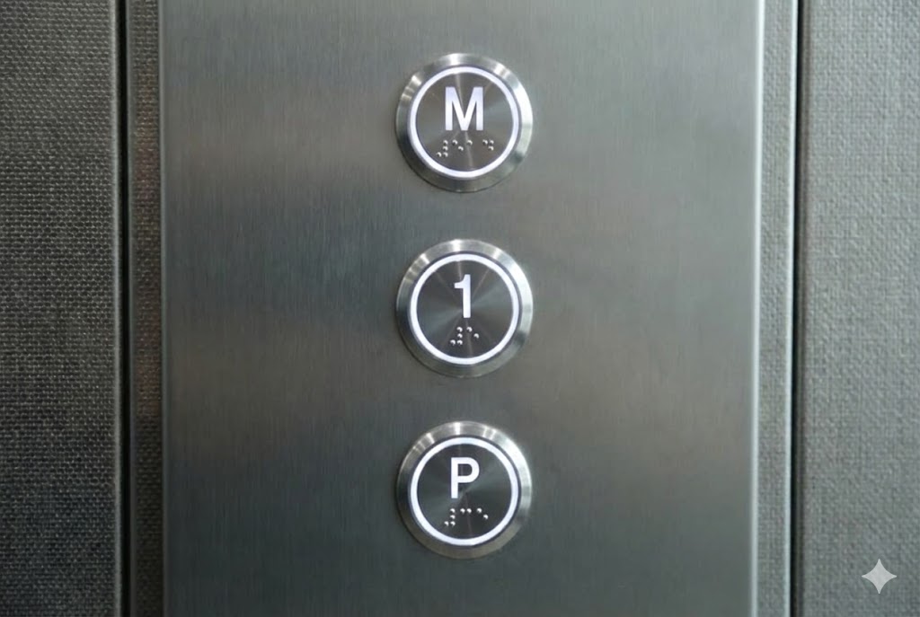 Panou de control pentru un lift parter etaj mansarda