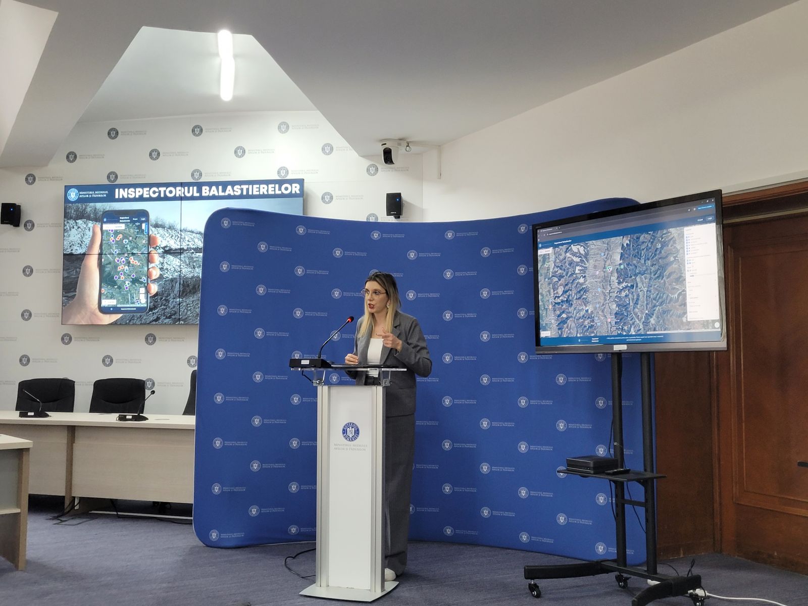 Doamna Ministru Daniela Buzoianu, la lansarea proiectului Inspectorul Balastierelor