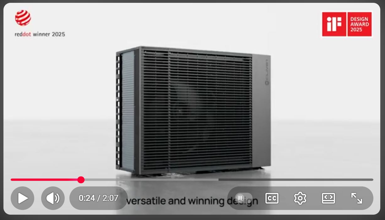 Pompa de caldura Clivet premiata red dot award