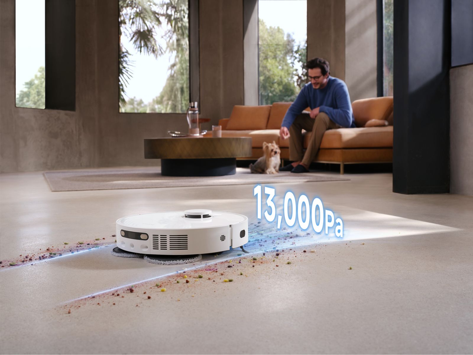 Aspirator robot Dreame L40 Ultra CE cu putere de aspirare de 13.000 Pa pentru curățenie în profunzime.