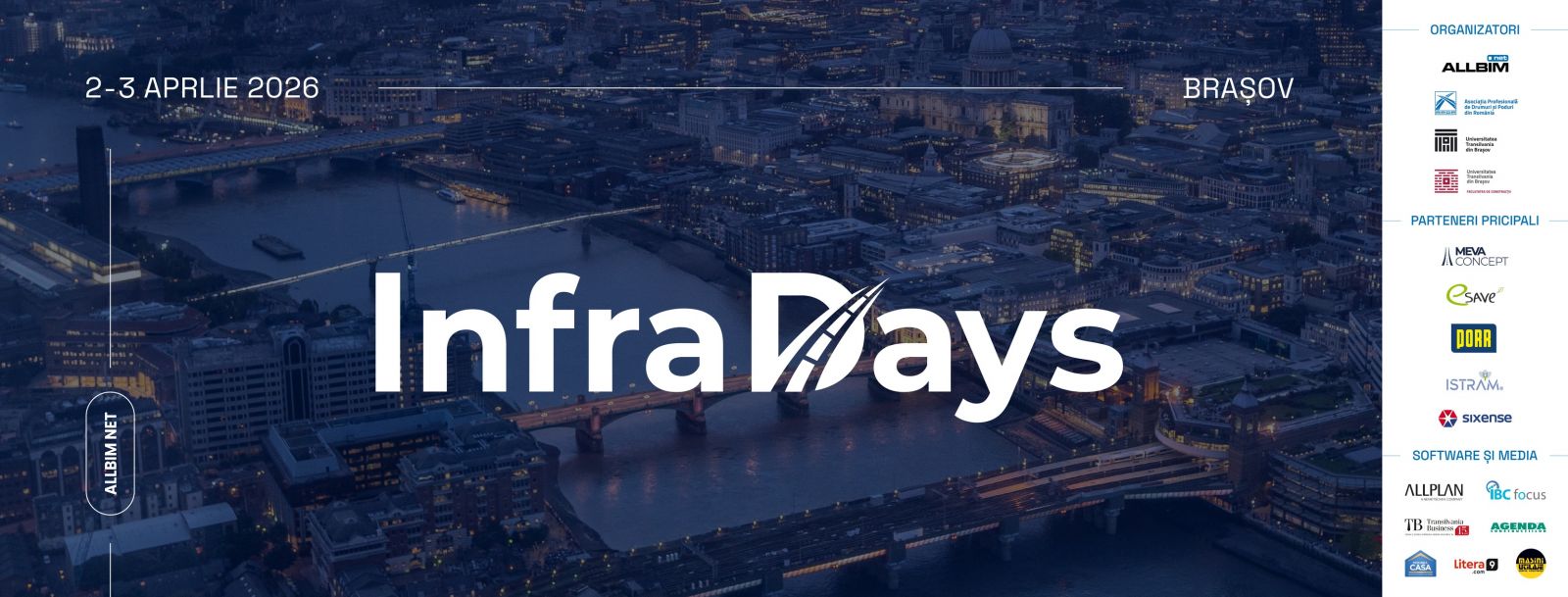 anner InfraDays 2026, eveniment dedicat digitalizării proiectelor de infrastructură, BIM, AI și standardizării în construcții, organizat la Brașov de ALLBIM NET.