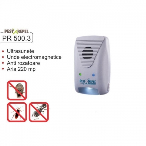 Dispozitivanti gandaci si rozatoare cu ultrasunete Pest X Repel PR-500.3