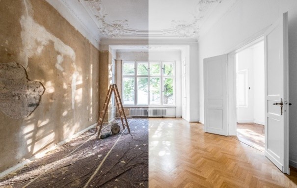 enovarea unei clădiri istorice prin integrarea sistemelor moderne de ventilare și tratare a aerului.