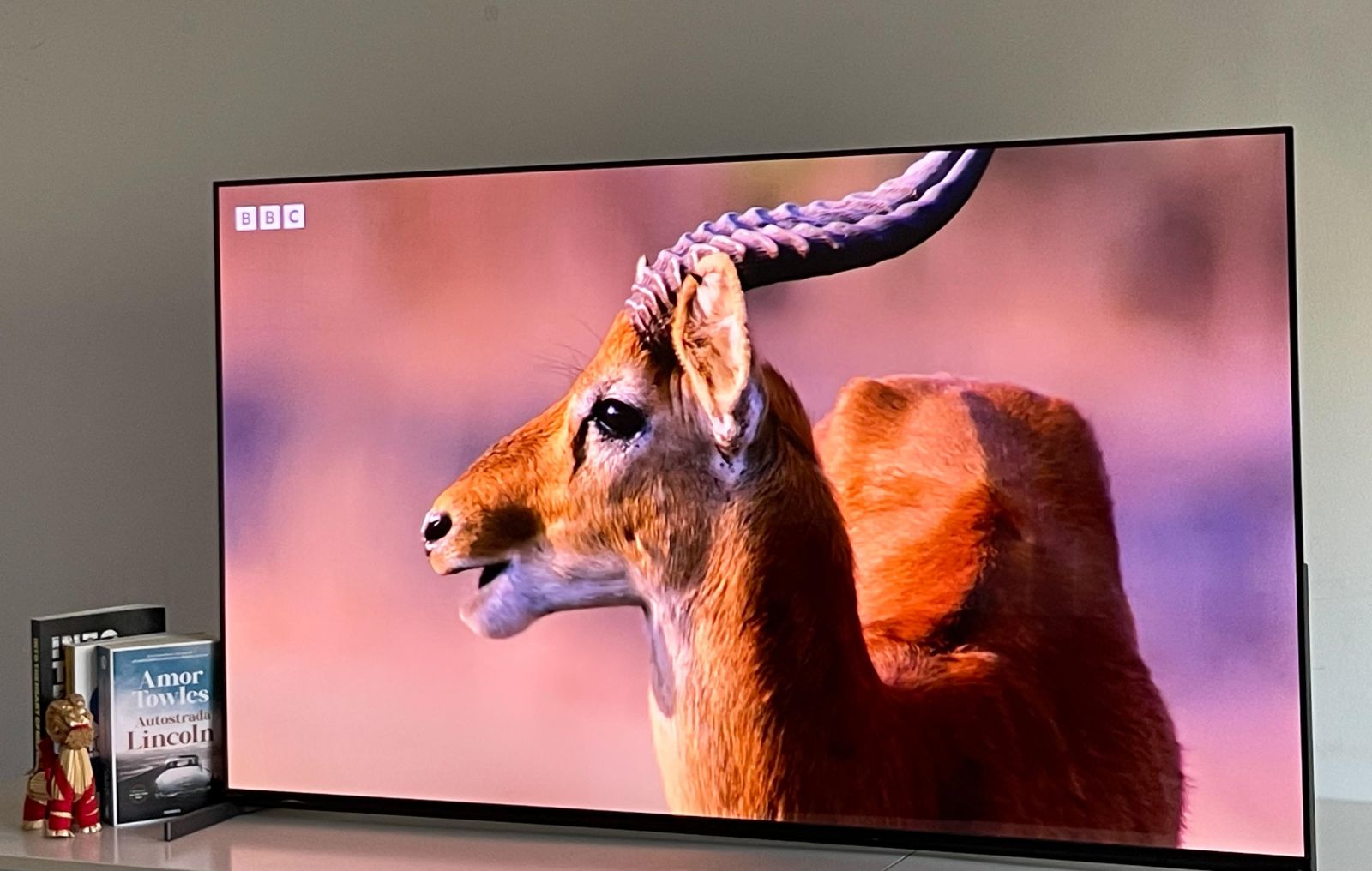 Sony BRAVIA 8 II OLED montat in living modern, rama subtire si design elegant