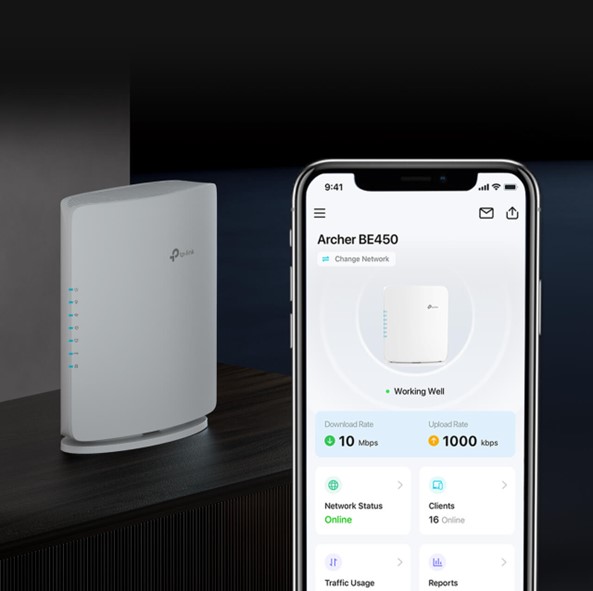 Aplicația mobilă TP-Link pentru controlul rețelei WiFi pe routerul Archer BE450