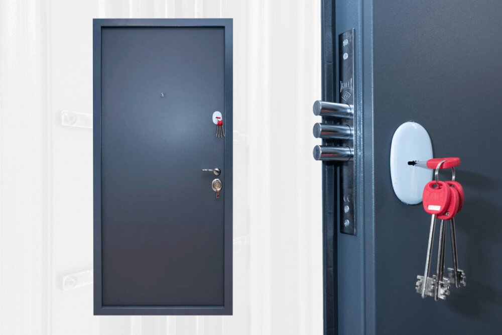 Ușă de exterior premium termo pentru vilă, cu sistem de închidere multipunct și izolare termică ridicată